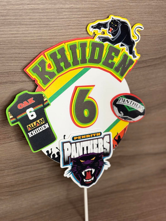 NRL-Themed Cake Topper – Personalised