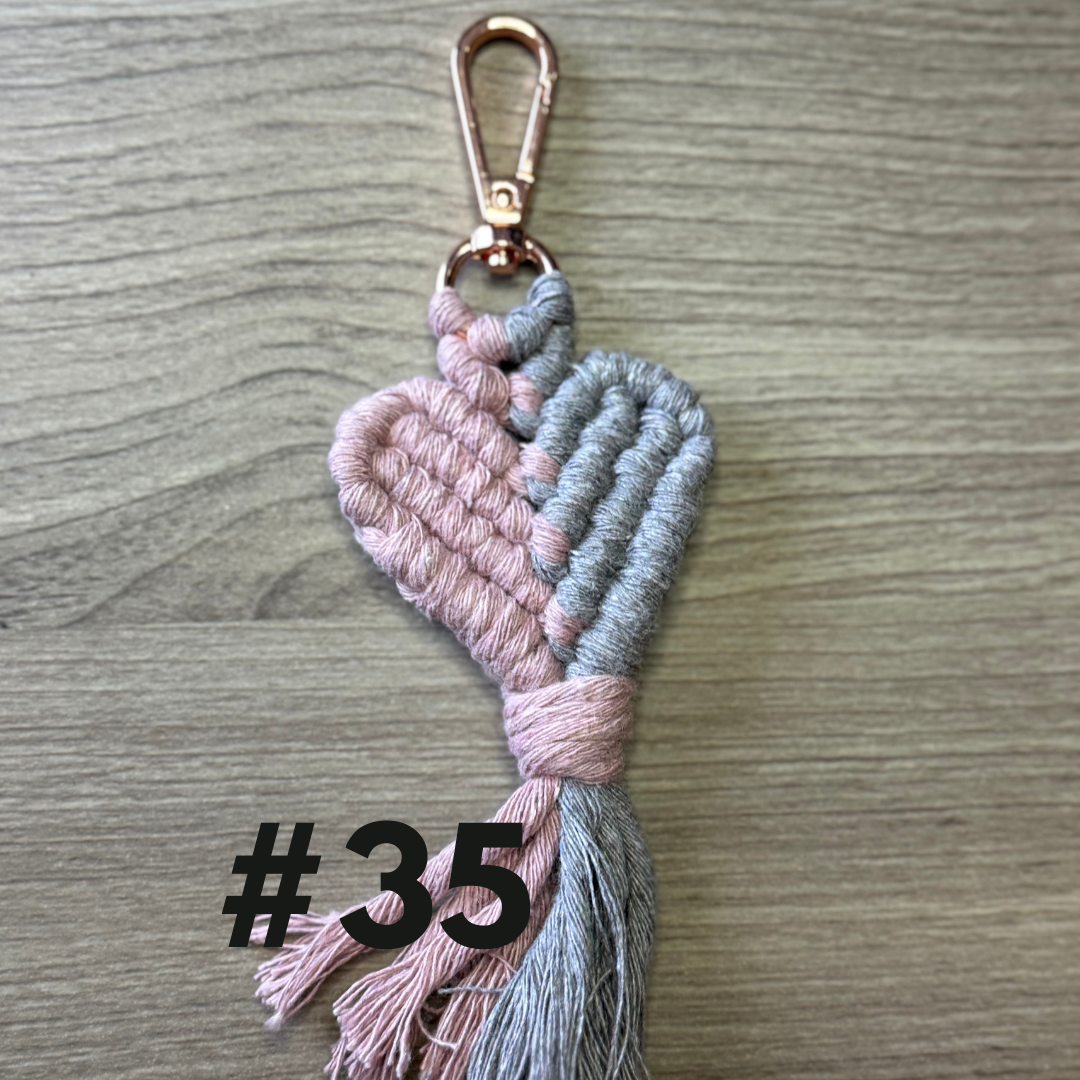 Heart Keyrings - Premade